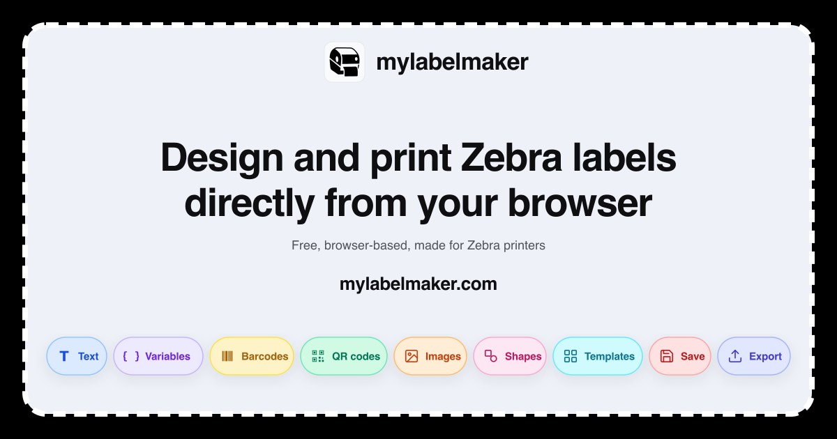 Free Online Zebra Label Maker — Browser Designer for Mac & Windows ...