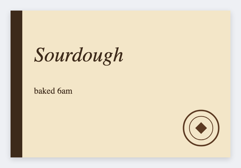 Bakery loaf label