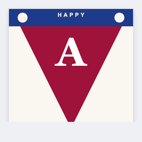 banner letter sample from the free label maker