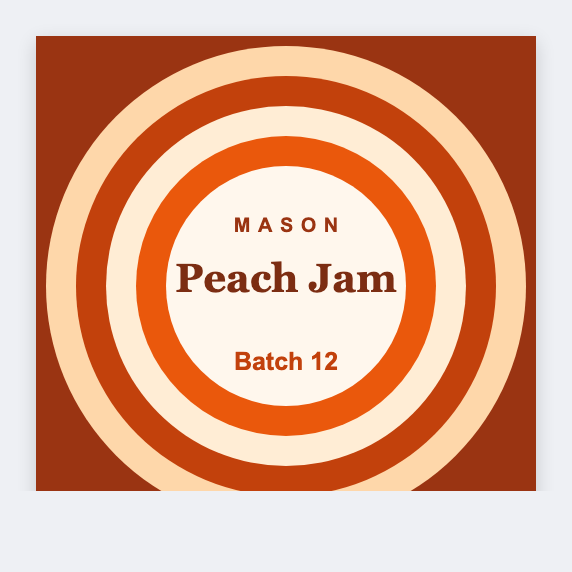 canning lid sample from the free label maker