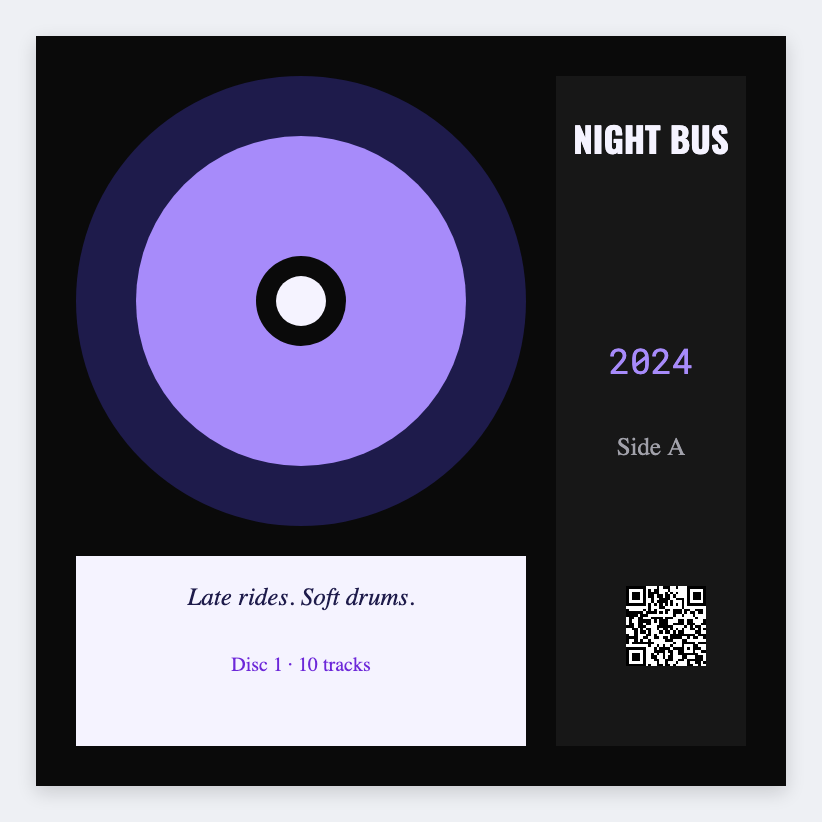 CD sleeve label