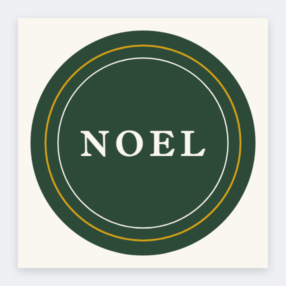 Christmas gift seal