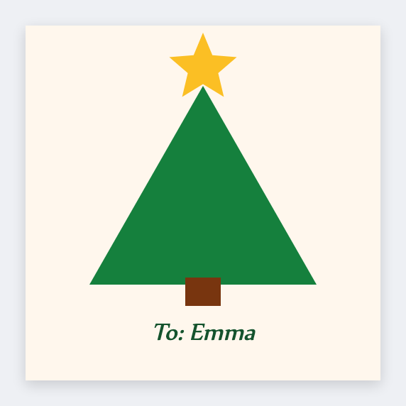 Christmas sample from the free label maker