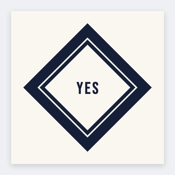 Diamond seal sticker