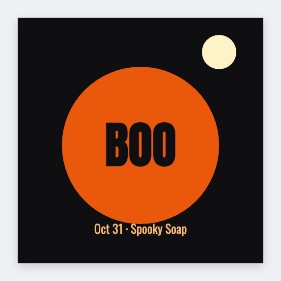 Halloween sample from the free label maker