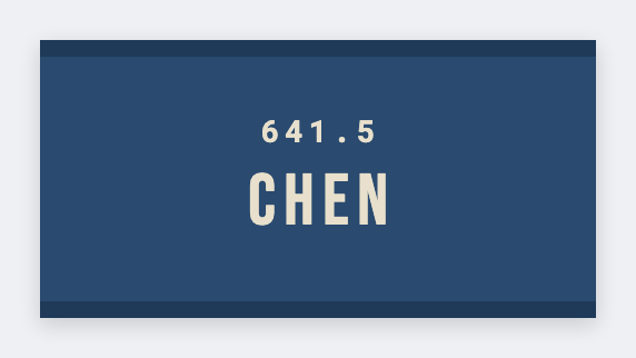 Library spine label