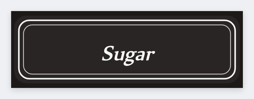 Long chalkboard pantry strip