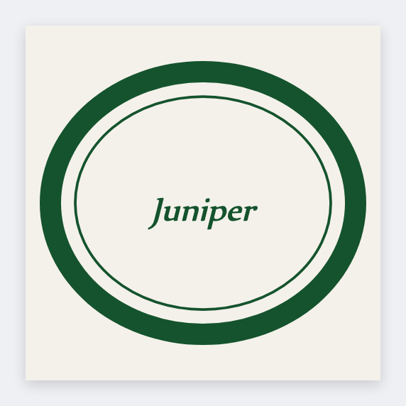 Oval frame label