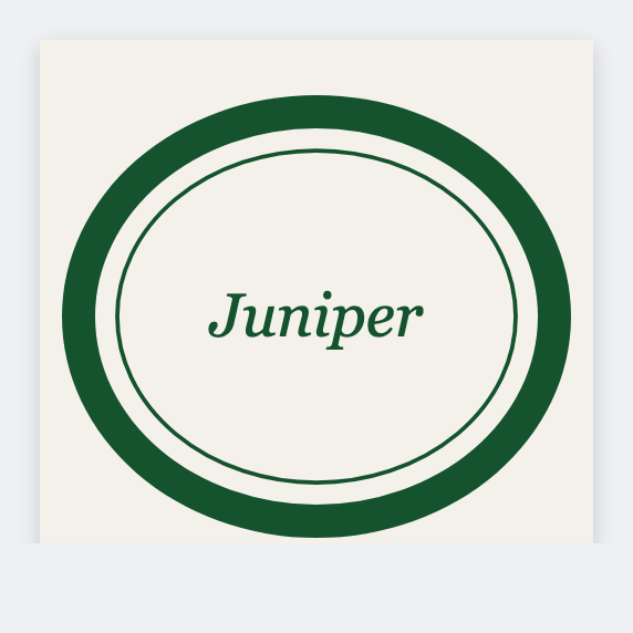 oval frame sample from the free label maker