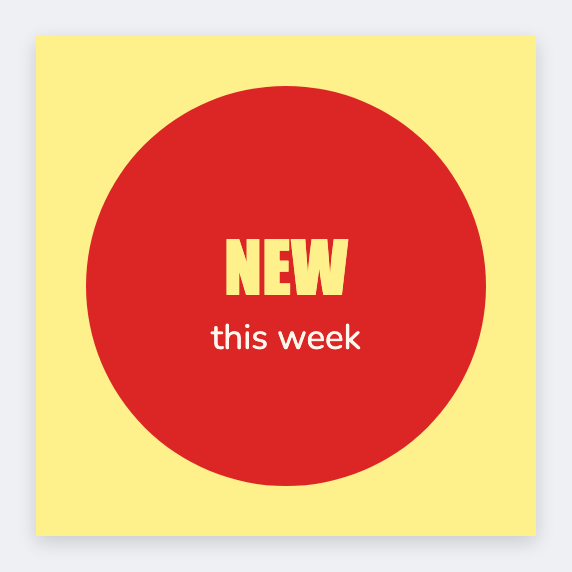 Promo sticker sample from the free label maker