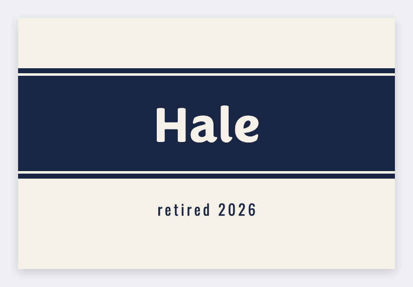 Retirement toast label