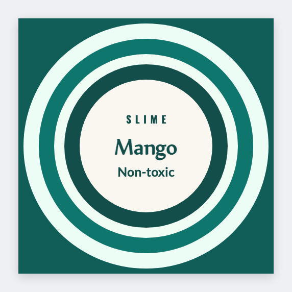 Slime jar label