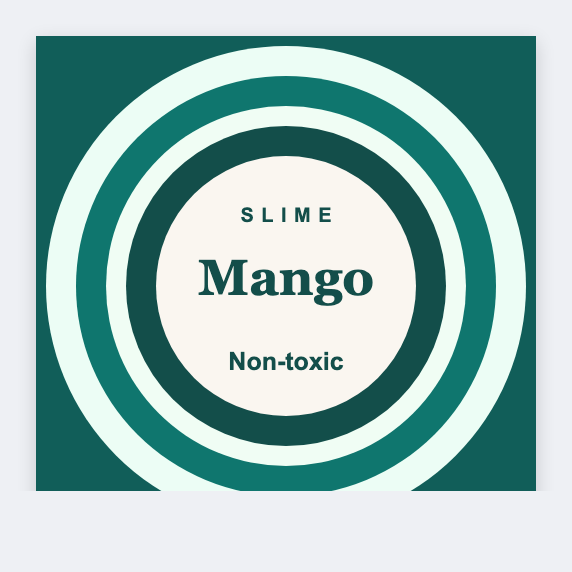 slime jar sample from the free label maker