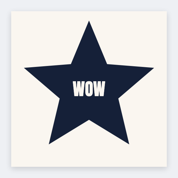 Star burst sticker
