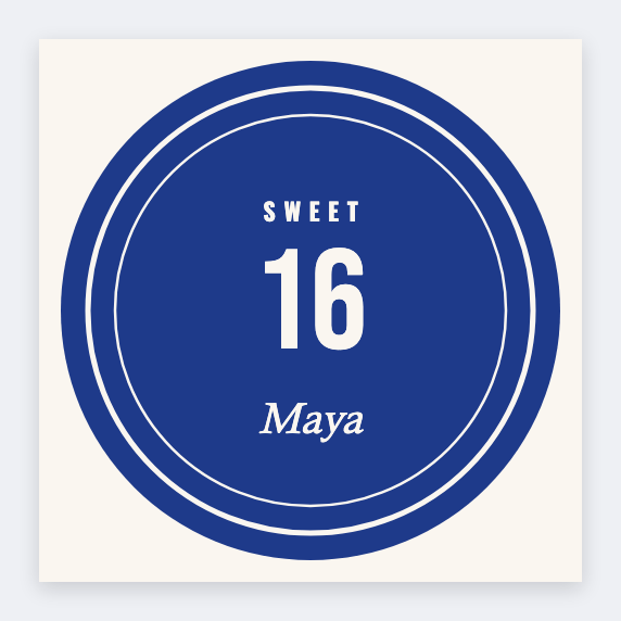 Sweet sixteen cupcake topper