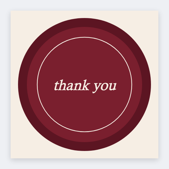 Wax thank you seal